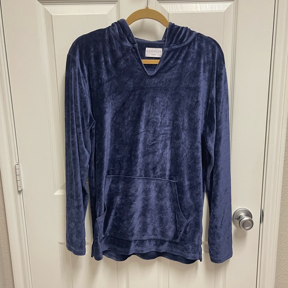 Goodlife Velour Hoodie Swaetshirt